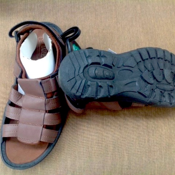 CLOSE OUT! Mens BROWN SANDALS Easy USA - Picture 4 of 5